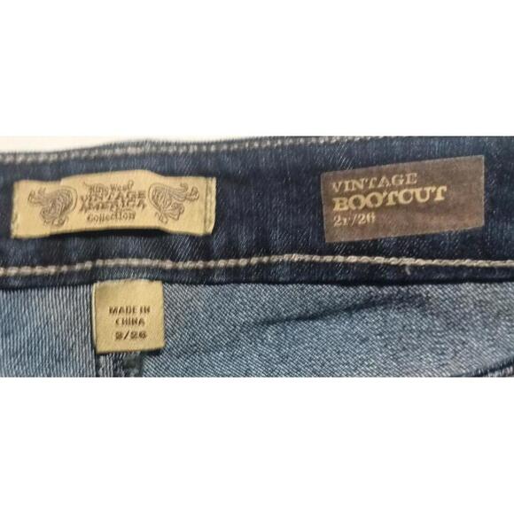 Nine West Vintage America Collection Jeans Size 2/26 Bootcut Rhinestone Pockets - Picture 6 of 8